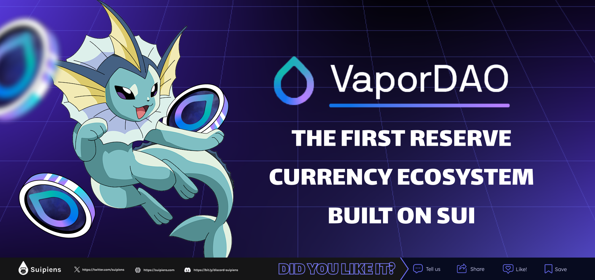Vapor DAO - The first Reserve Currency Ecosystem built on Sui