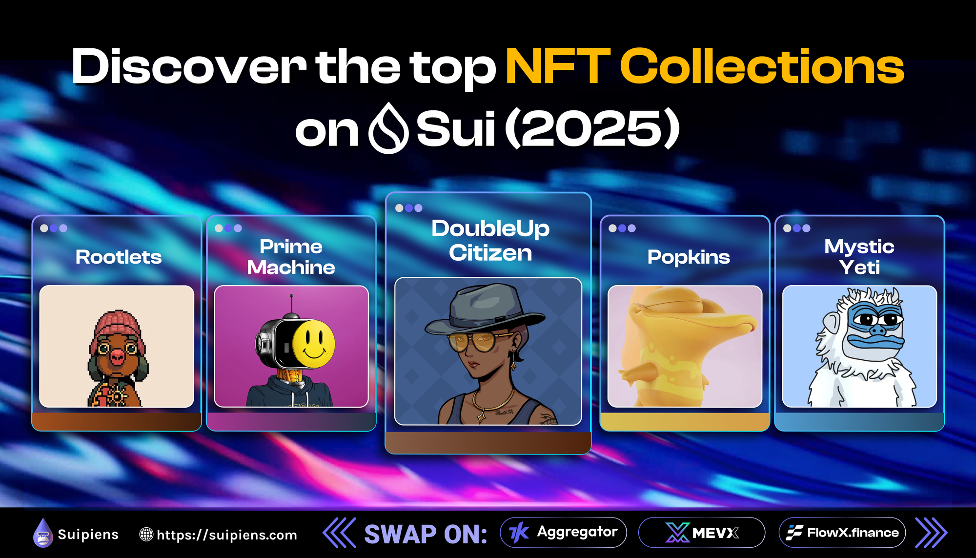 Discover the top NFT Collections on Sui (2025)