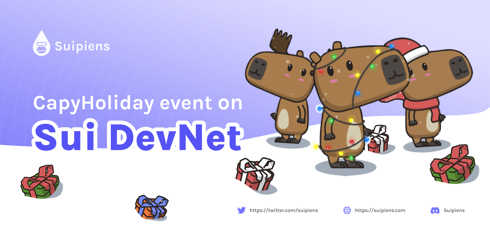 CapyHoliday event will take place on Sui Devnet!