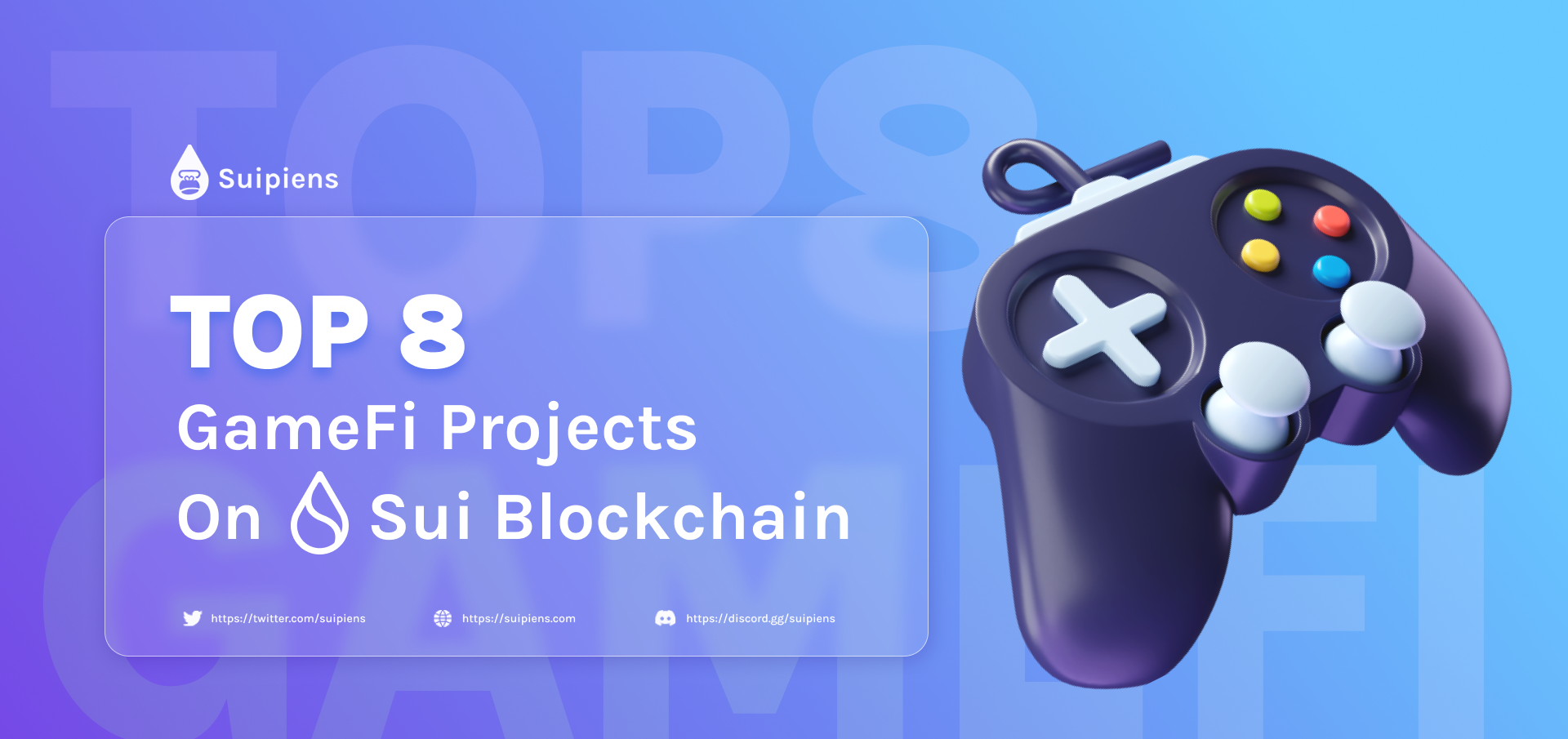 Top 8 GameFi projects on Sui Blockchain