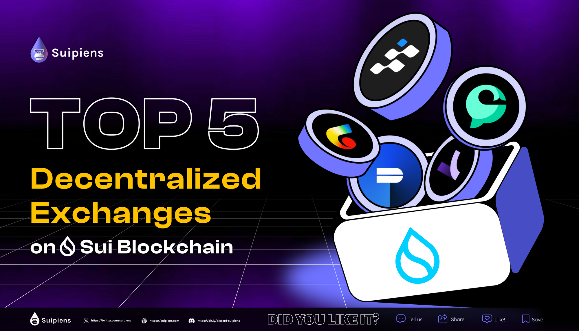 Top 5 Decentralized Exchanges On Sui Blockchain