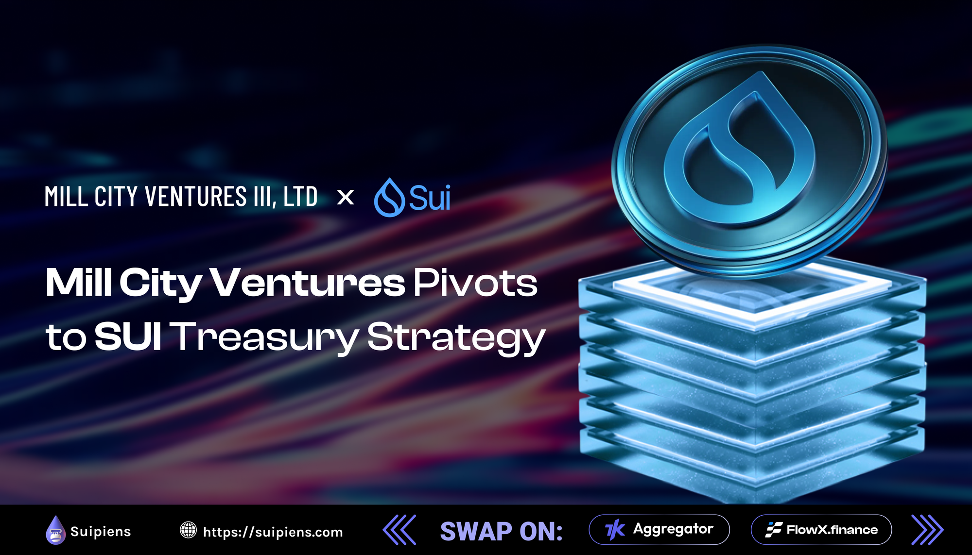 Mill City Ventures Pivots to SUI Treasury Strategy