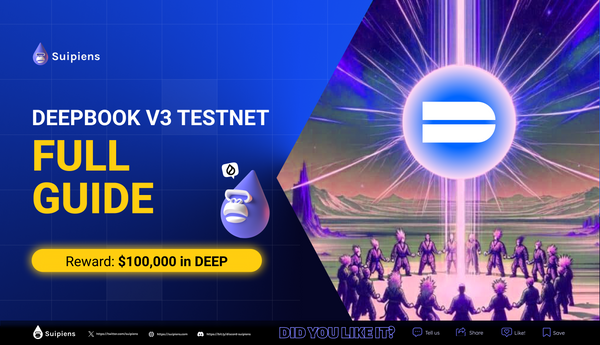 DeepBook V3 Testnet Guide For DEEP Airdrop