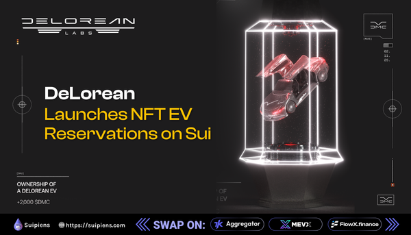 DeLorean Launches NFT EV Reservations on Sui