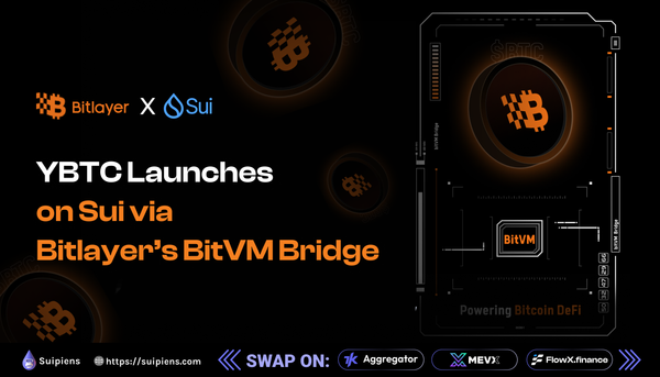 YBTC Launches on Sui via Bitlayer’s BitVM Bridge