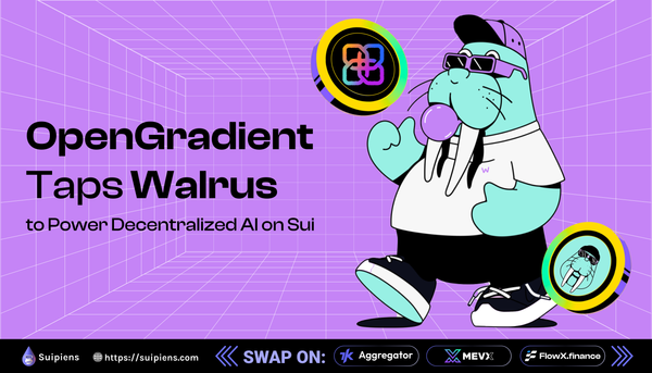OpenGradient Taps Walrus to Power Decentralized AI on Sui